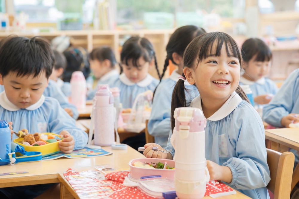 お弁当の時間のようす