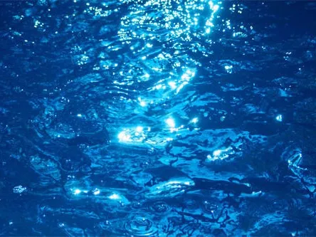 浄水器でおいしいお水をのようす